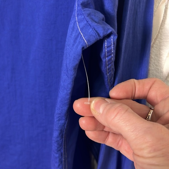 Arthur & Fox Paris Bright Blue Long Sleeve Cotton Button Down Shirt XL - Picture 6 of 10